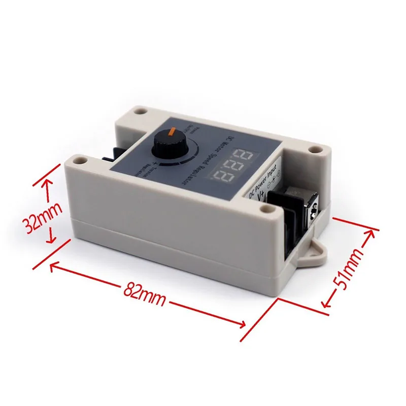 433M Wireless Remote Control DC Motor Speed Regulator 12V24V PWM Stepless Speed Switch 5A Controller