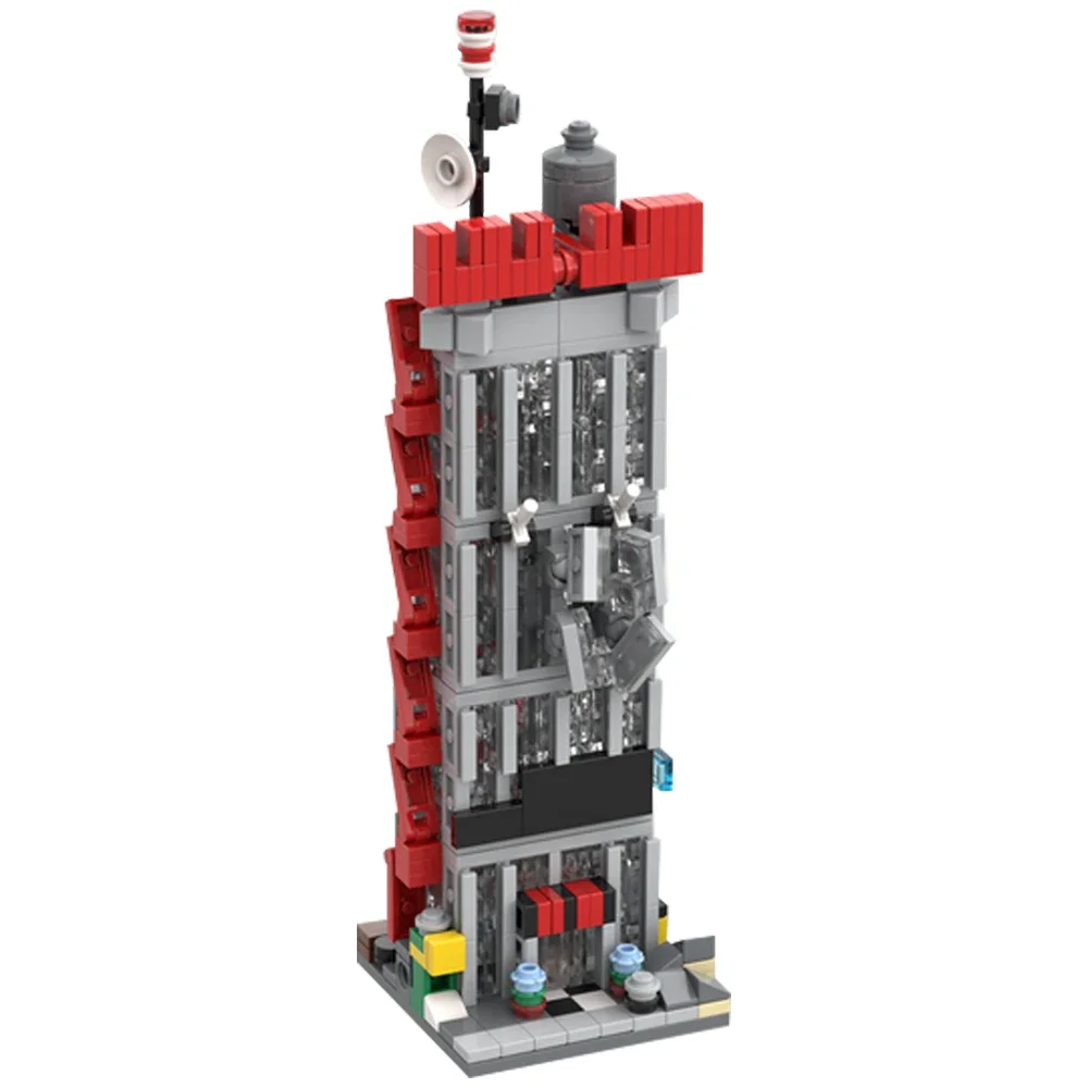 

MOC City Daily Bugle Модель Строительные Блоки Креативная Сборка Кирпичей Коллекция Развивающая Головоломка DIY Игрушка На День Рождения Детский Подарок