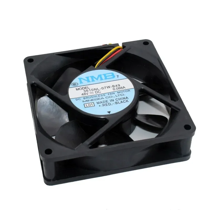 Original NMB 3610NL-07W-B49 Two Ball Bearing 9CM 90MM 9025 92*92*25MM Cooling Fan 48V 0.088A Variable Frequency Fan