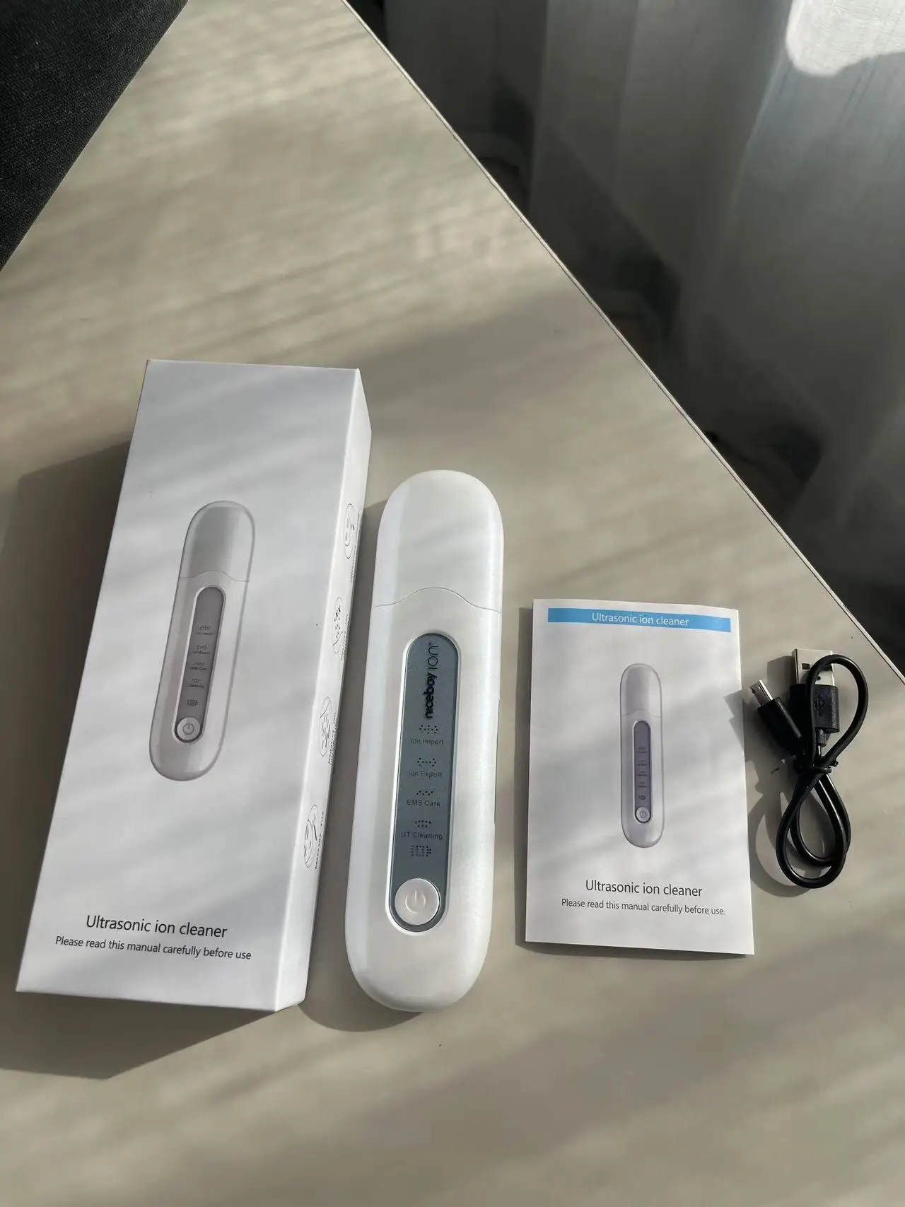 Smart Library Handheld Elektrischer Sonic Scrubber Ultraschall-Porenreiniger Mitesserentferner Gesichtsspatel Tiefenreinigung Dead S