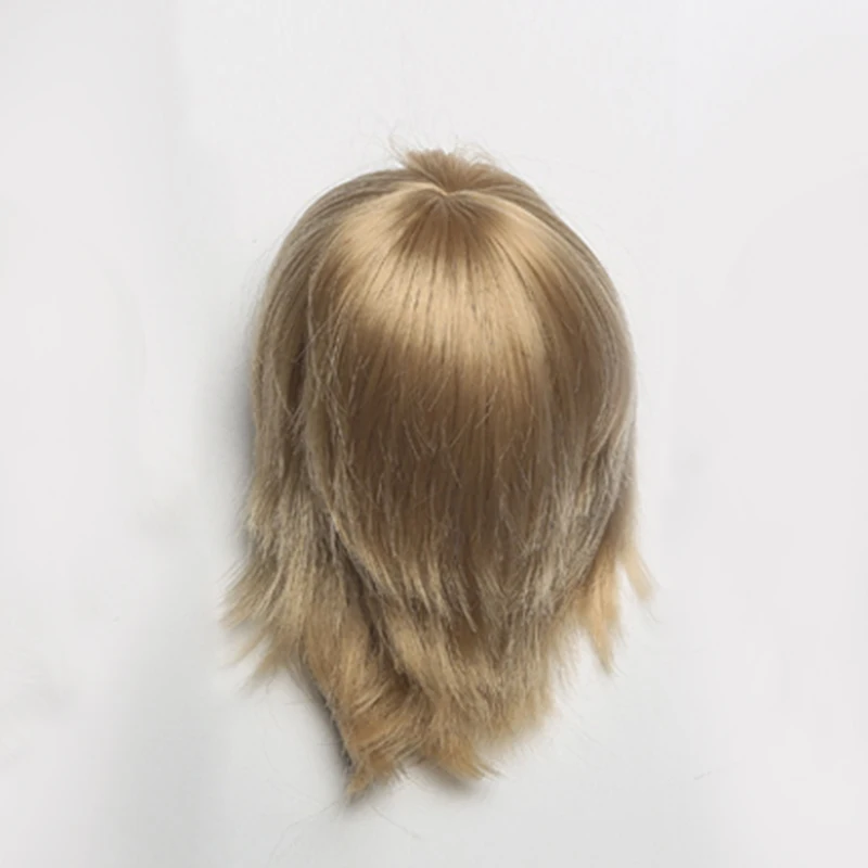 

Парик для куклы BJD 1/3 высокая температура короткие волосы коричневый черный белый цвета для куклы взимать дополнительную плату L16 #22-24 см аксессуары для куклы