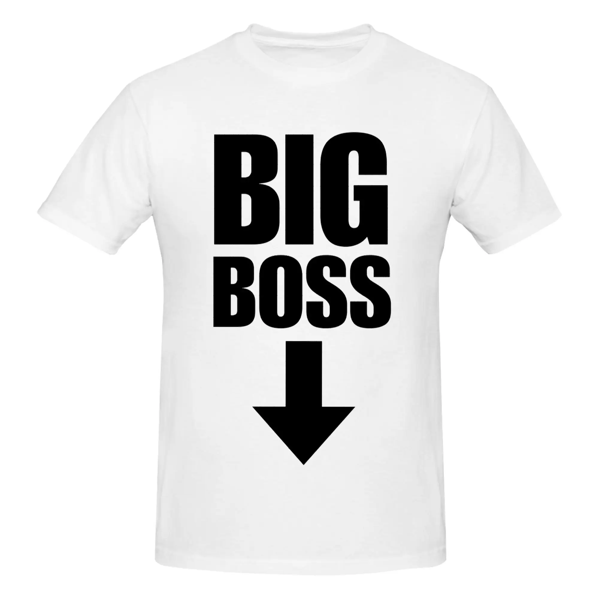 Big Boss With Arrow Pointing Down 100% Cotton T-Shirt Men's T Shirts Men O-Neck Short Sleeve S-6XL