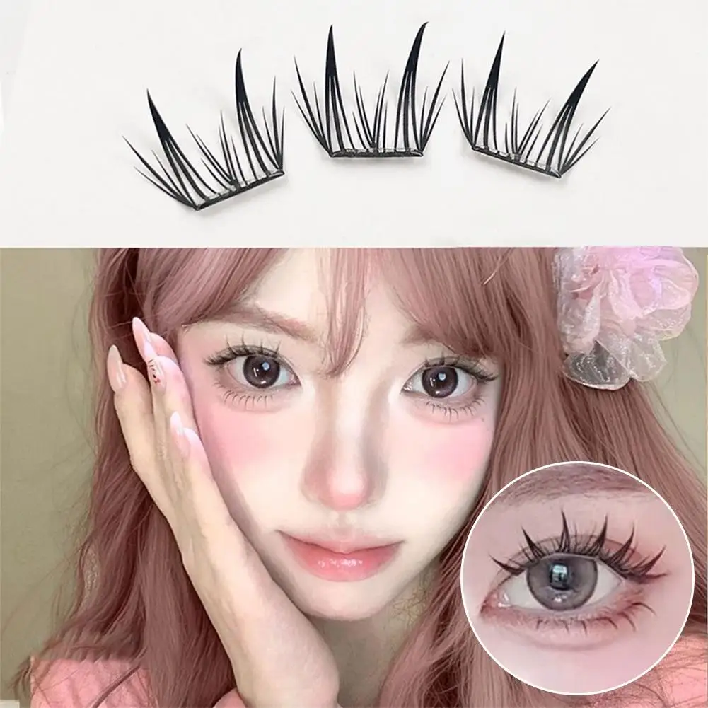 High-end Mink False Eyelash Natural Fishtail Lash 3D Russian Individual Tool Eyelash Extension Cluster Makeup Wholesale N4X5