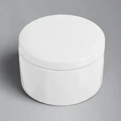 Jewelry Storage Box Ceramic Round Case For Rings Earrings Necklace Organizer Mini Ceramic Craft Decor White