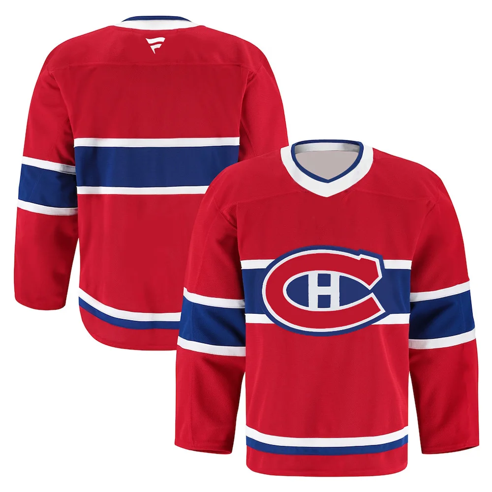 Montreal Canadiens Premium Home Jersey Team Hockey Jersey V-Neck Long Sleeve Athletic Sweatshirt Women Men Player Cosplay Shirts