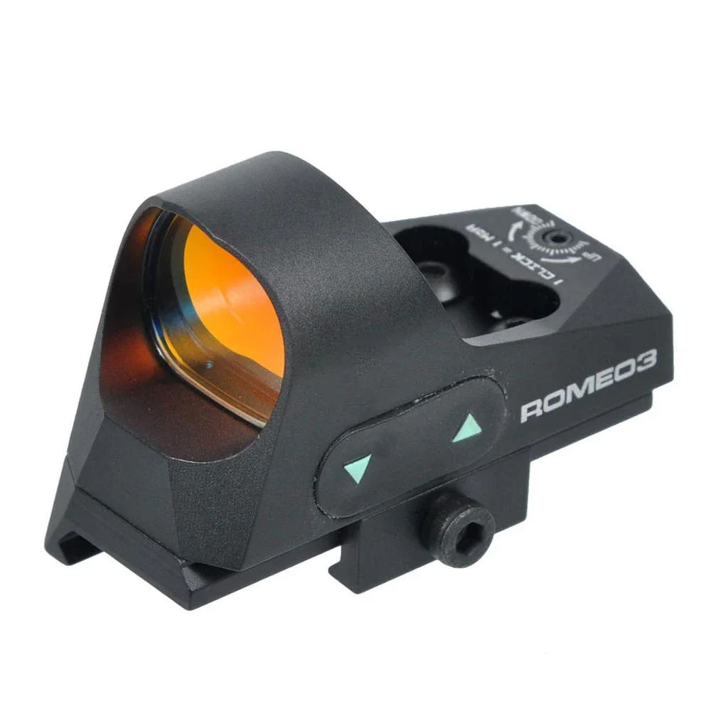 Imagem -02 - Mini Red Dot Reflex Sight com Riser 1x25 mm Moa qd Picatinny Rail Mount para Rifle Ar15 m4 Riflescope Romeo3