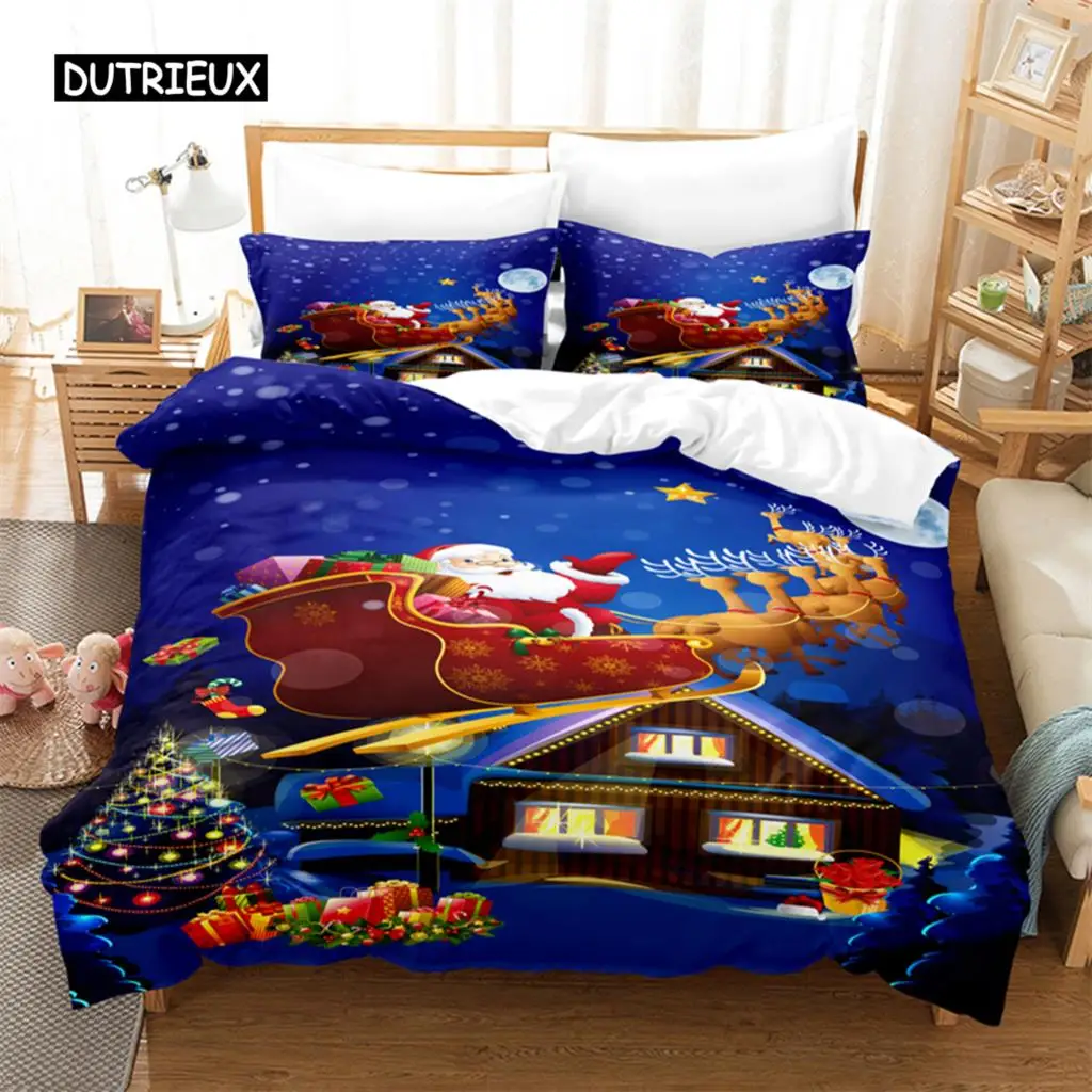 Christmas  Bedding Set Duvet Cover Set 3d Bedding Digital Printing Bed Linen Queen Size Bedding Sets Fashion Design