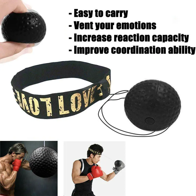 1pc Head-mounted Speed Ball Boxing Magic Ball Reaction Ball Fighting Training Coordination Ability to Vent Boxing Speed and Prec