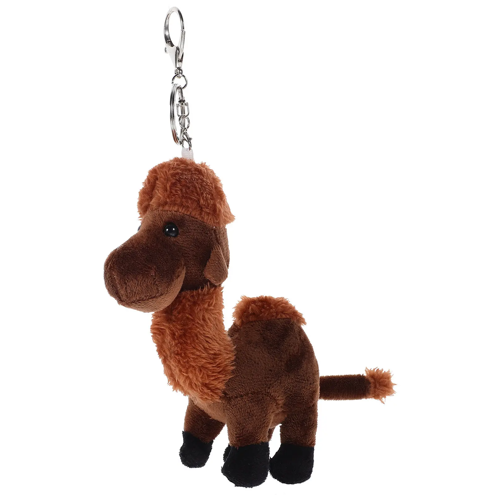 

Adorable Cartoon Camel Keychain Pendant Soft PP Cotton Stuffed Animal Key Ring for Bag Backpack Car Keys Women Gift Decor
