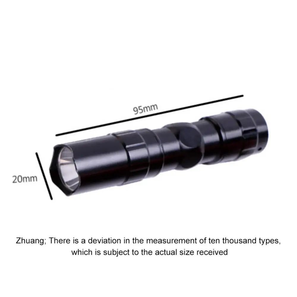 LED Mini Flashlight Outdoor Waterproof Ultra Bright Flashlight Without Battery Portable Torch For Camping Hiking Outdoor Tools