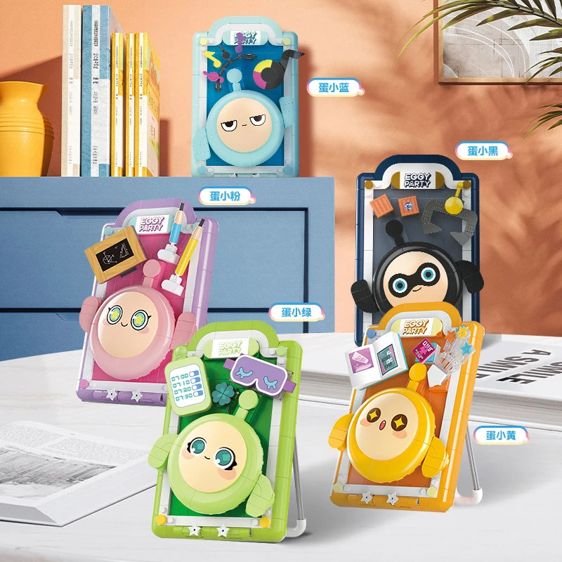 

AULDEY, игра-конструктор Egg Boy Party, периферия, соответствие сцены, игрушки, подарки на день рождения, торговый автомат