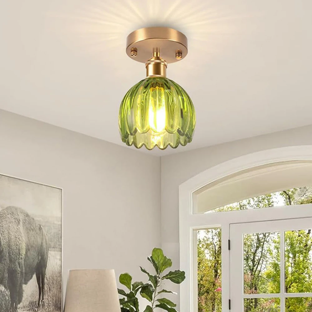 

Потолочные светильники из скандинавского стекла, подвесные светильники в стиле ретро, украшение дома, гостиная, спальня, прихожая, светильник для внутреннего освещения, люстра