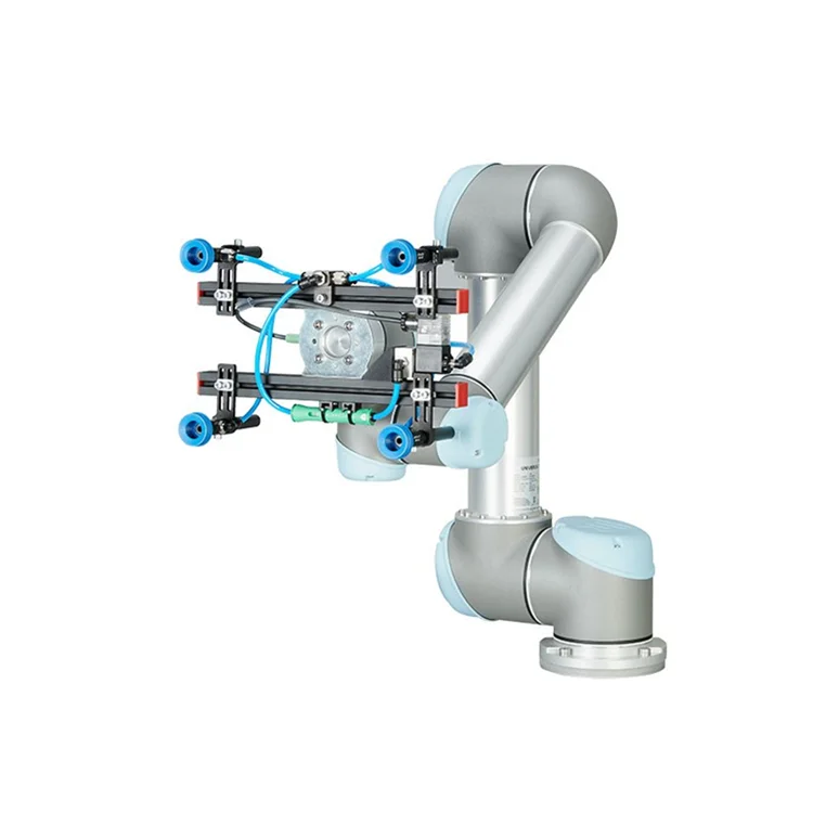 UR5 Universal Mechanical Arm Manipulator Fittings Robot Arm Pneumatic Arm Gripper for Tighten and Sorting Bottle Cobot