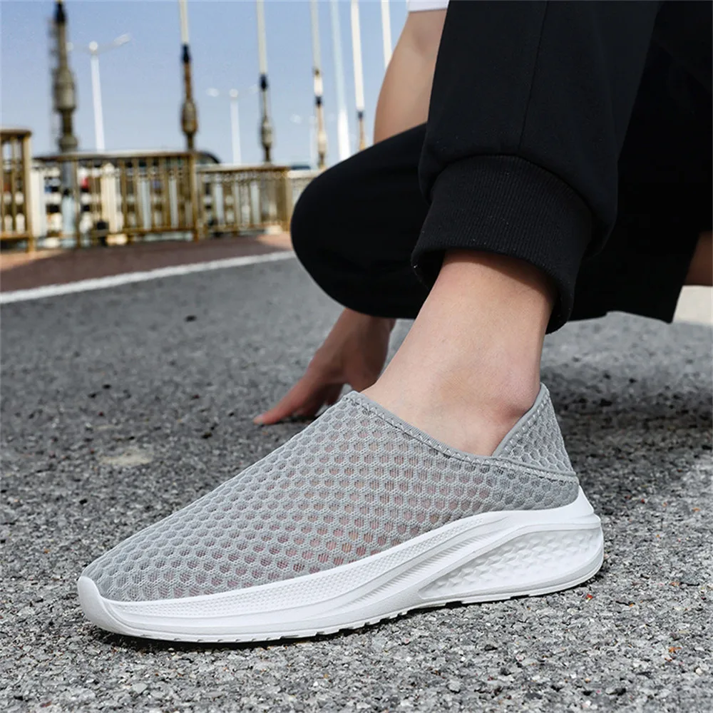 Summer Man Mesh Shoes Men's Sneakers Male Plus Size Designer 45 46 47 48 Woman Casual Loafers Shoes Slip on For Footwear Cheap