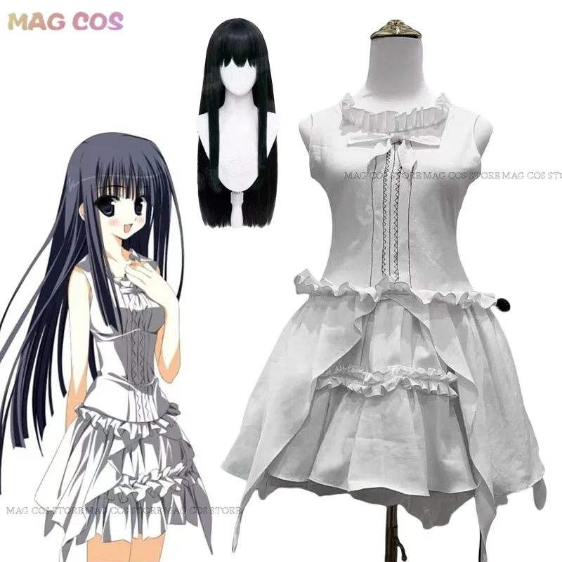 Game Wonderful Everyday Takashima Zakuro Cosplay Costume White Dress Skirt School Uniform Women Halloween Roleplay Suit6;d'3,h'7 view 3