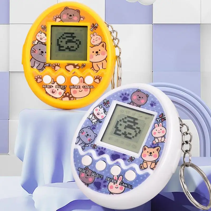 Gioco elettronico creativo per animali domestici Tamagotchis giocattolo Mini portatile retrò gioco portatile E Console portachiavi regali di compleanno per bambini