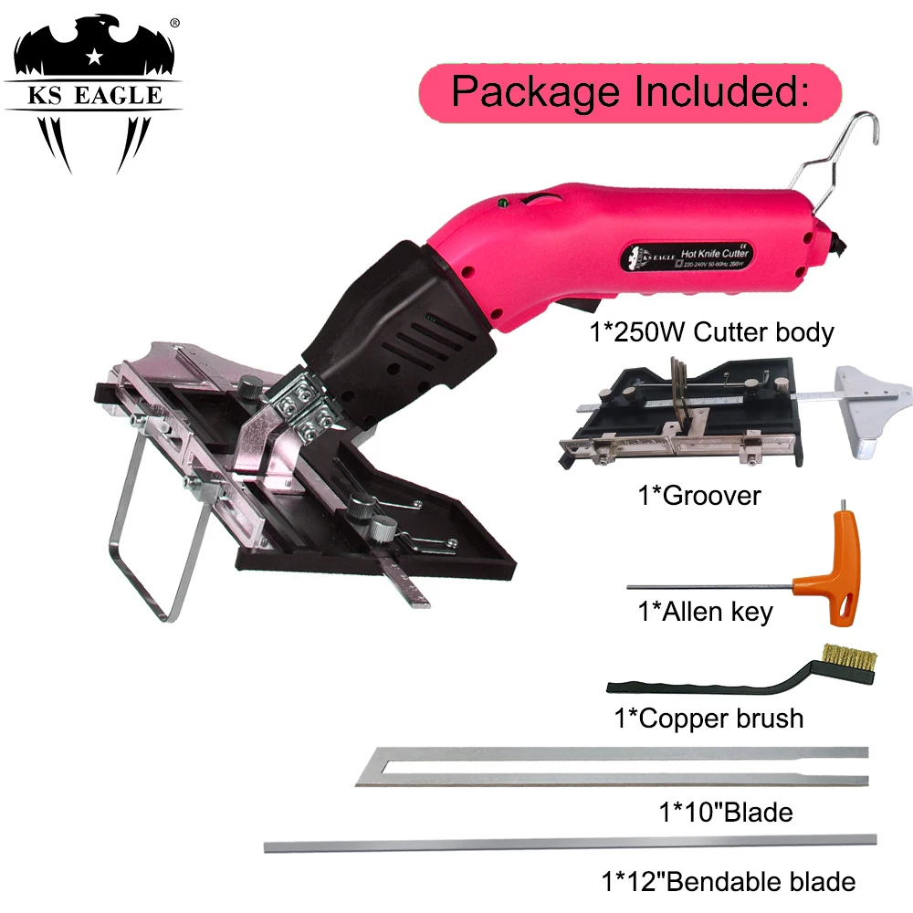 250W Electric Foam Cutter Knife Handheld Electric Foam Thermal Cutting Machine Foam Polystyrene Slotting Hot Wire Foam Cutter