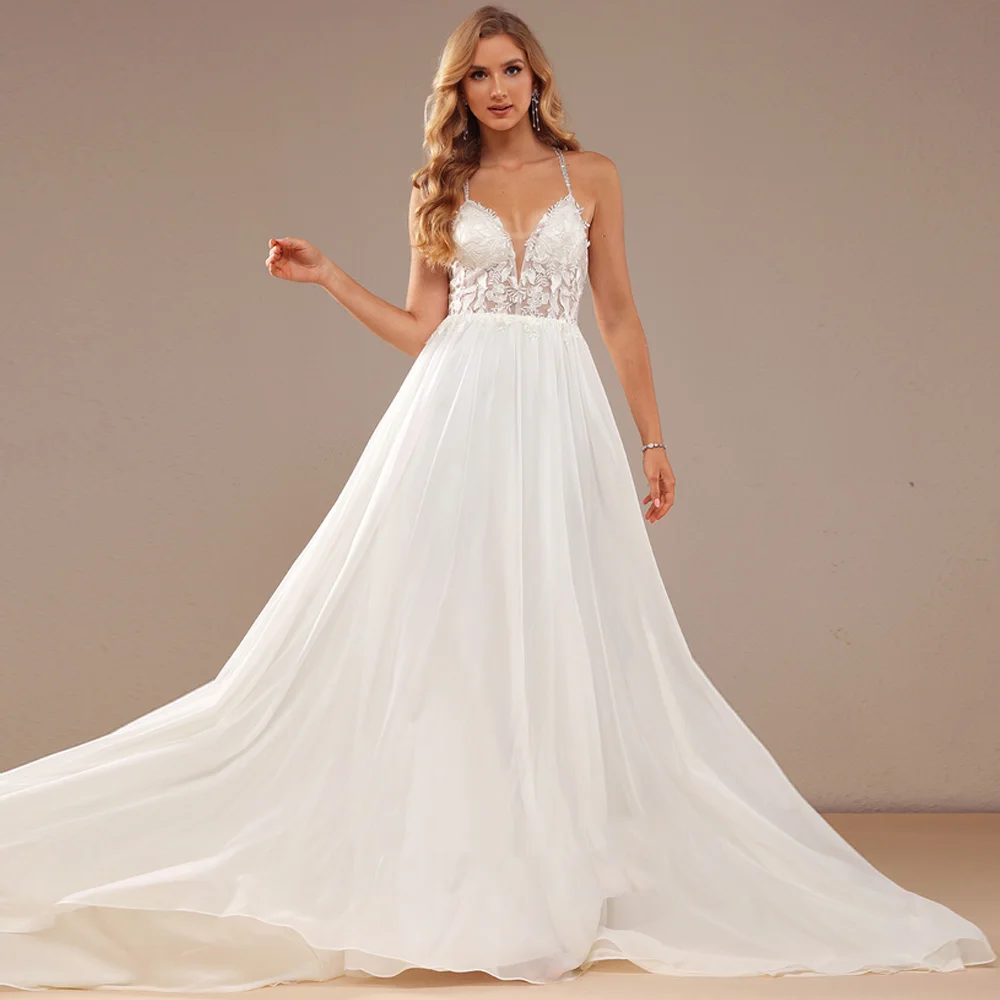 Ivory Strapless Wedding Dresses for Ladies Elegant A Line Bridal Gowns Exquisite Sleeveless Vestidos De Novia 2026 LC0023