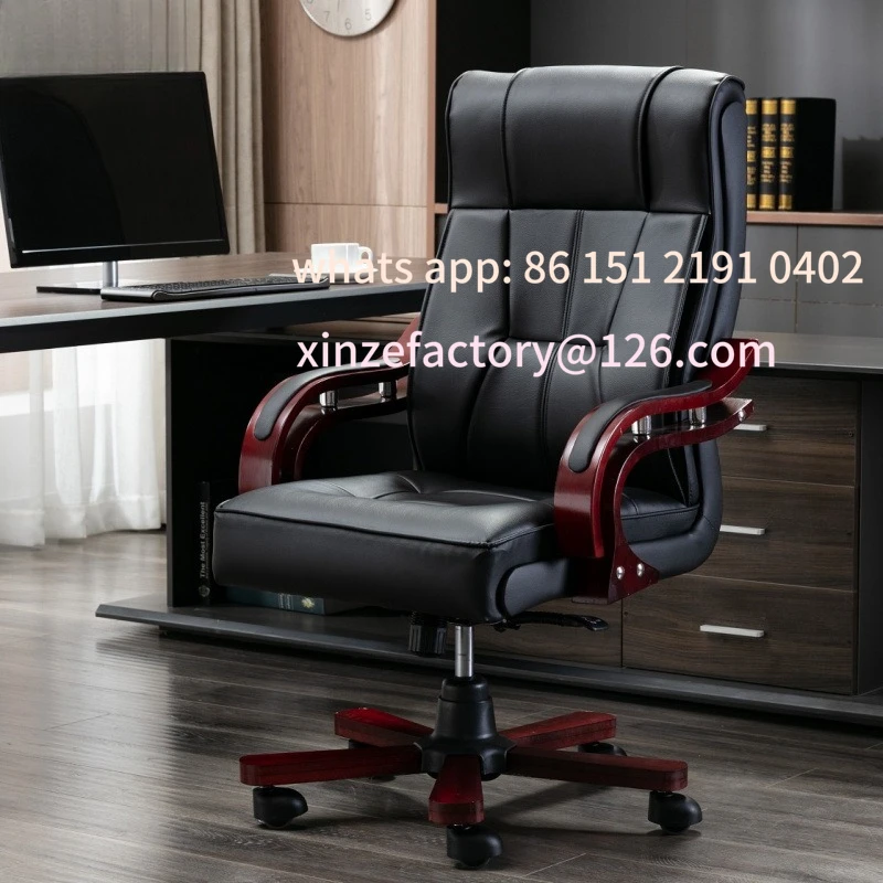 تخصيص كرسي للرئيس الجلود مستلق كرسي من الخشب الصلب تدليك المنزل رفع كرسي الكمبيوتر مكتب الفصول الدراسية