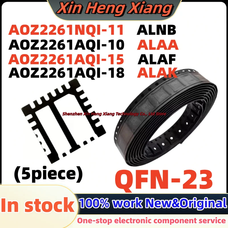 (5pcs)AOZ2261AQI AOZ2261AQI-10 ALAA AOZ2261NQI-11 AOZ2261NQI ALNB AOZ2261AQI-15 ALAF AOZ2261AQI-18 ALAK QFN-23