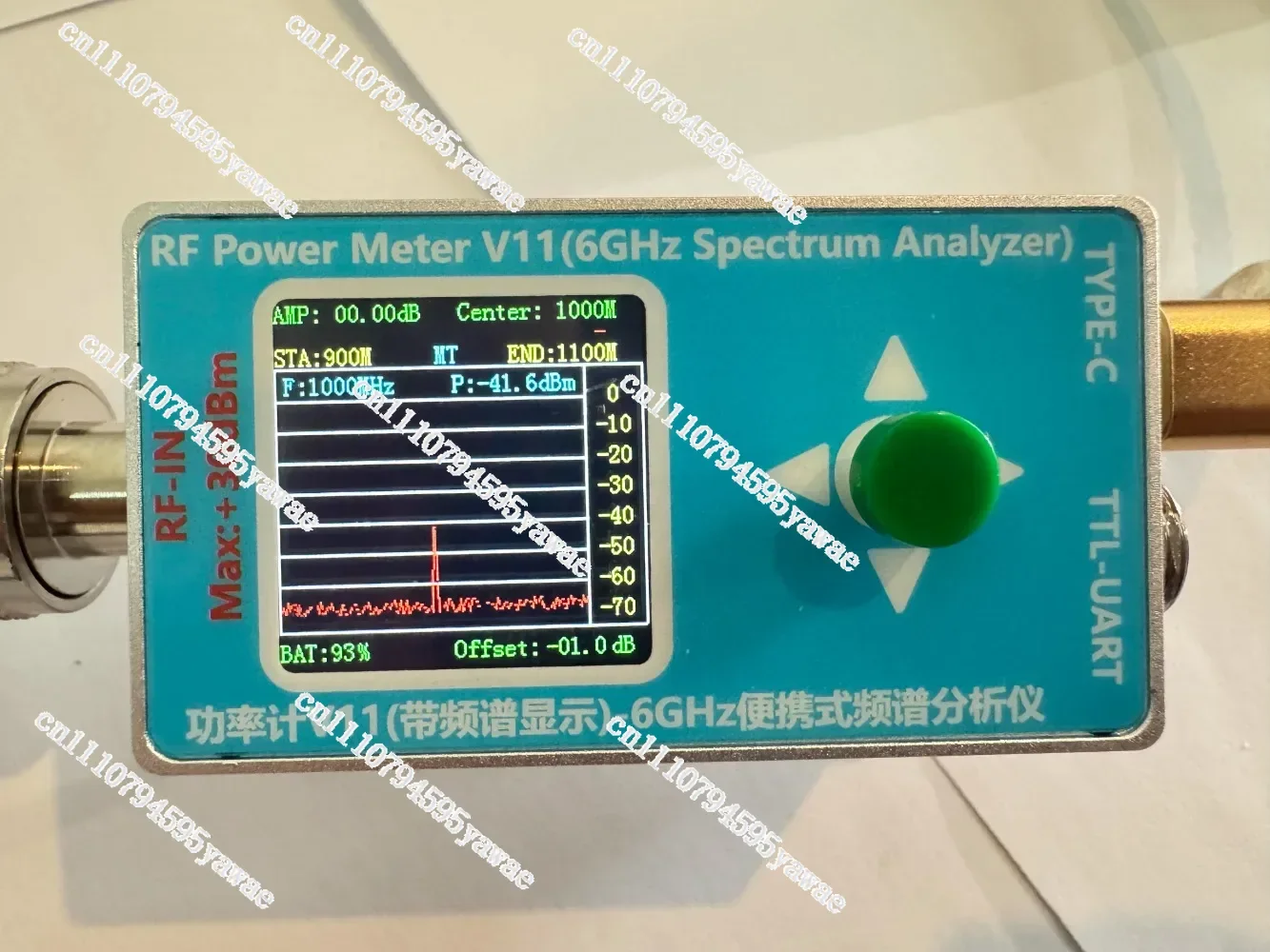 For25MHz‑6GHz‑N‑Type‑RF‑Power‑Meter‑V11, Type‑C‑Full‑Band‑Radio‑Frequency‑Measuring‑Device‑With‑Serial‑Network‑Communication