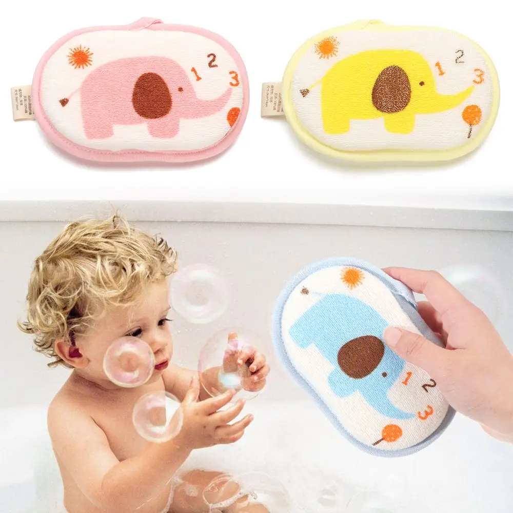 Bath Tools Bath Ball Bath Sponge Brush Bath Cotton Bath Towels Shower Brush Bath Sponge Elephant Pattern Infant Children Rub