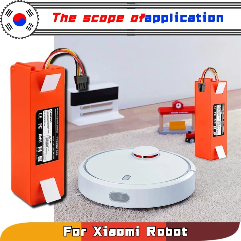 

Air transport 14.4V Li-ion Battery for Xiaomi Robot Roborock S50 S51 S55 Accessory Spare BRR-2P4S-5200S Robotic Vacuum Cleaner