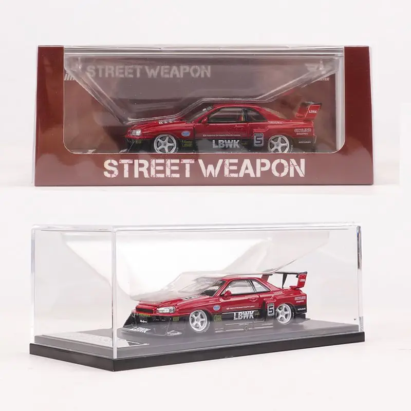 ストリートエクストラッキングスカイライン合金カーモデル装飾、lbwk er34、1:64