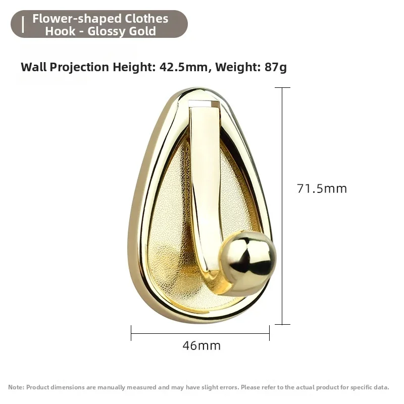 Rustproof Zinc Alloy Wall Mounted Single Hook For Clothing With Strong Load Capacity And Modern Minimalist Design