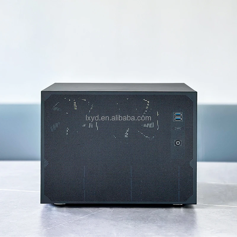 

Dropshipping Cool ITX Mini Computer Case 4U 6U Rack Mount Storage Tower ATX Desktop PC Enclosure 9 Bays NAS Server Steel Stock