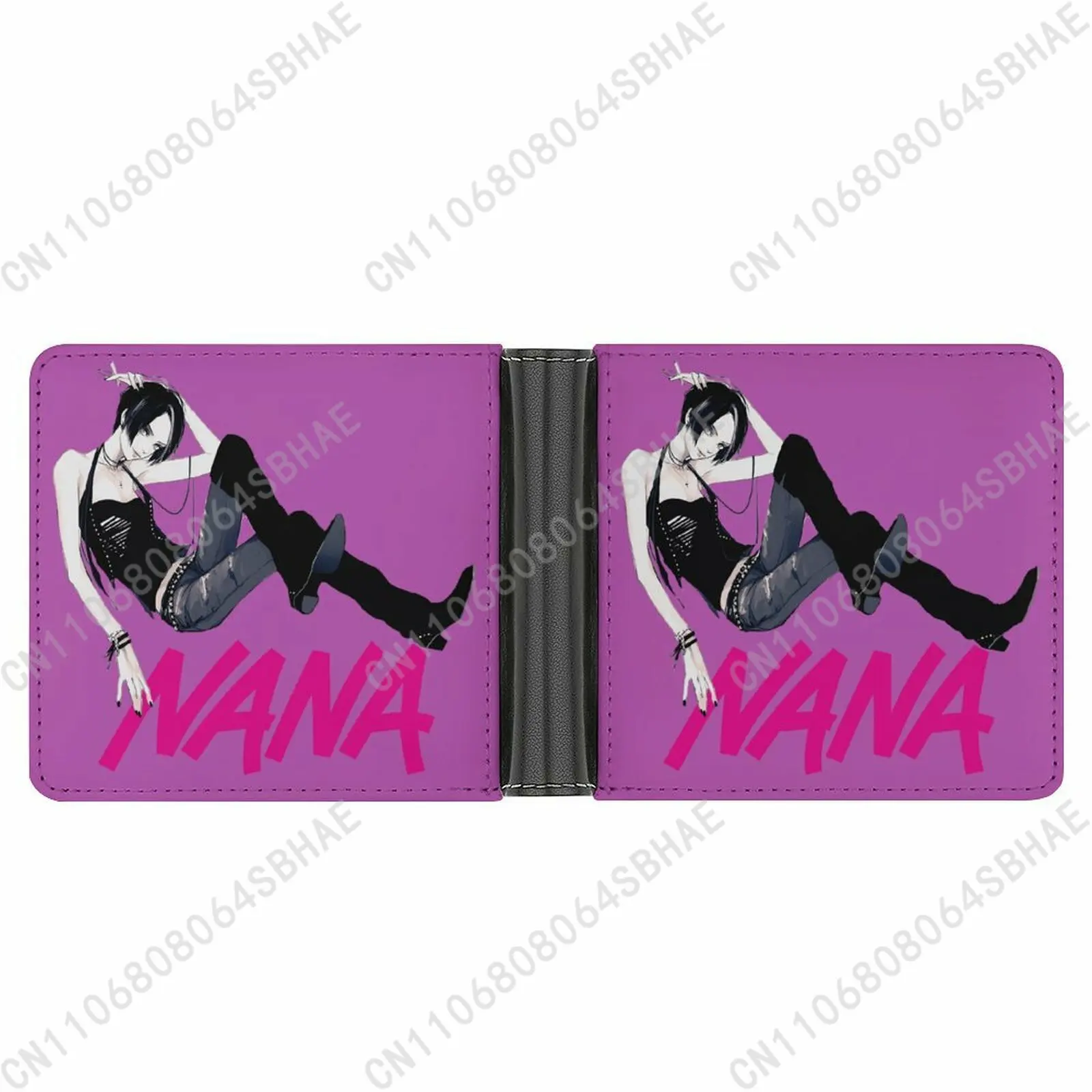 

Nana Trendy Leather Wallet Teenage Girls Boys Personalized Slim Credit Card Holder Small Purse School Daily Use
