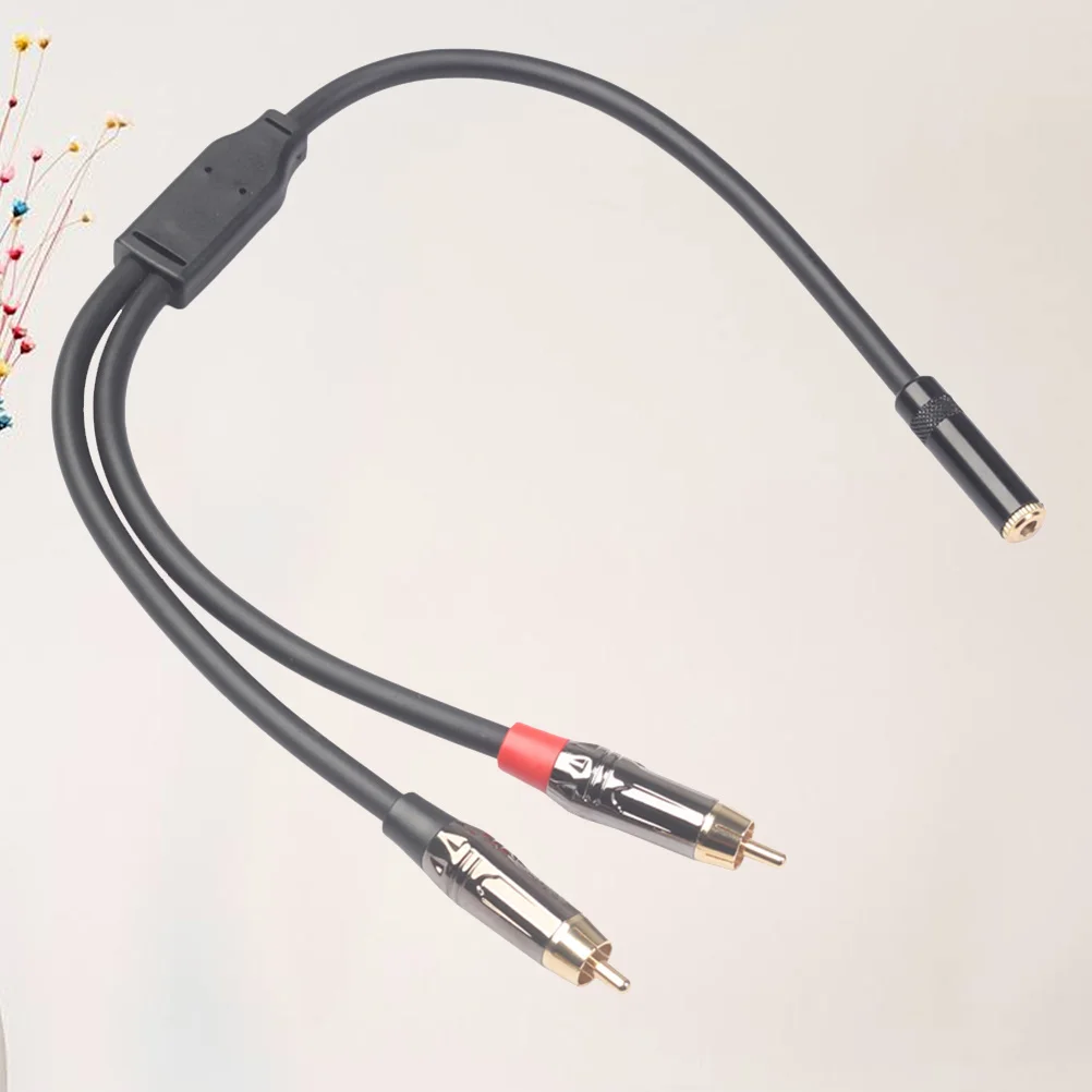

3.5Mm Female To 2 Male Audio Adapter Cable 0.3M Gold Plated Pvc Coated Flexible For Computer Speaker Subwoofer Audio Player