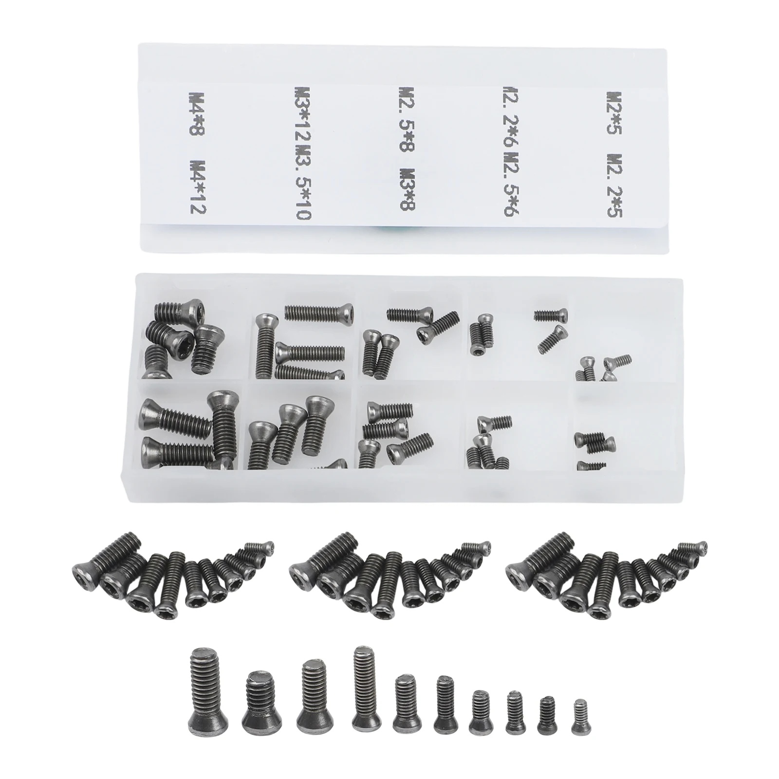 Anti-vibration Screws CNC Screws Tool Maintenance Parts Connection High Strength Cnc Screws 50pcs Pack High Strength Fastening
