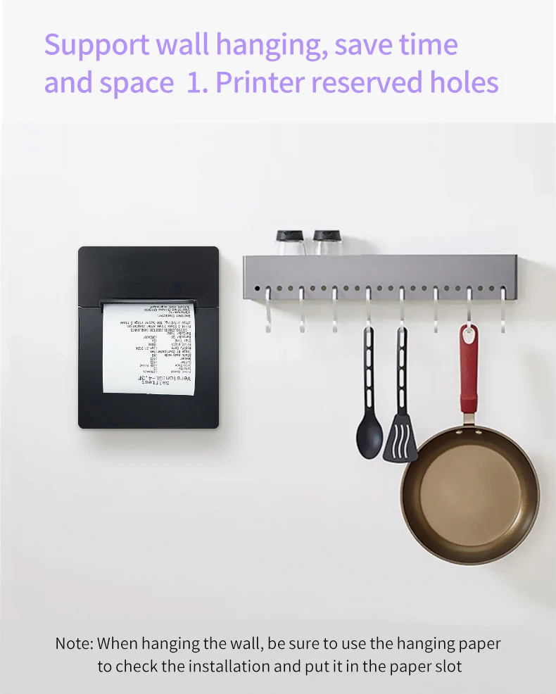 T320 Thermo-Belegdrucker, 80 mm direkter Thermodrucker mit USB-LAN-Anschluss – Küchen-POS-Drucker für Windows