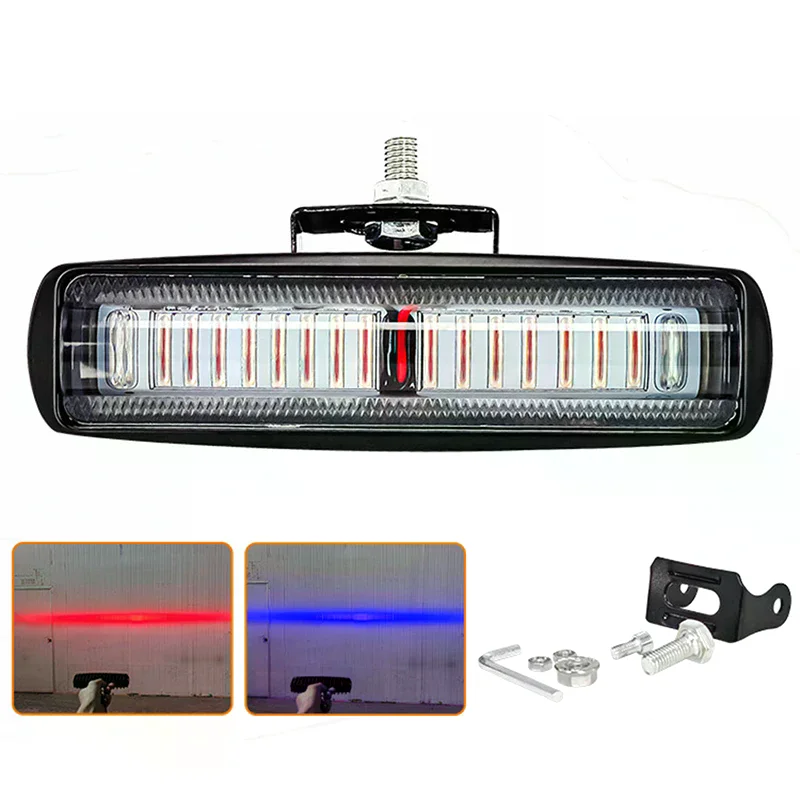 

30 Вт область работы вилочного погрузчика Светодиодный предупредительный световой сигнал Безопасный светильник 15 светодиодов Реверсивный красный и синий свет Ширина границы Свет слова