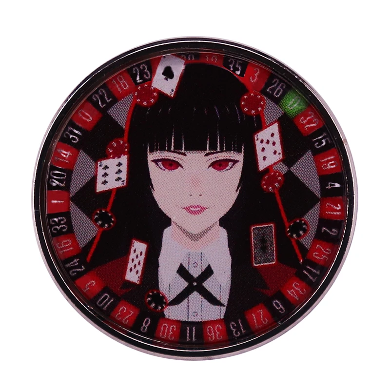 Kakegurui Yumeko Jabami Enamel Pins Anime Badge Buttons Japanese manga series jewelry