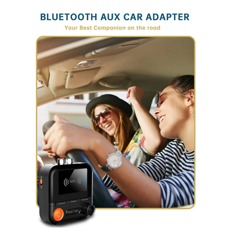 NFC 블루투스 수신기 5.2 오디오 수신기 무선 어댑터 기존 오디오 앰프 음악 플레이어 AUX/RCA 자동차 스피커 부품 Kit-BCBW