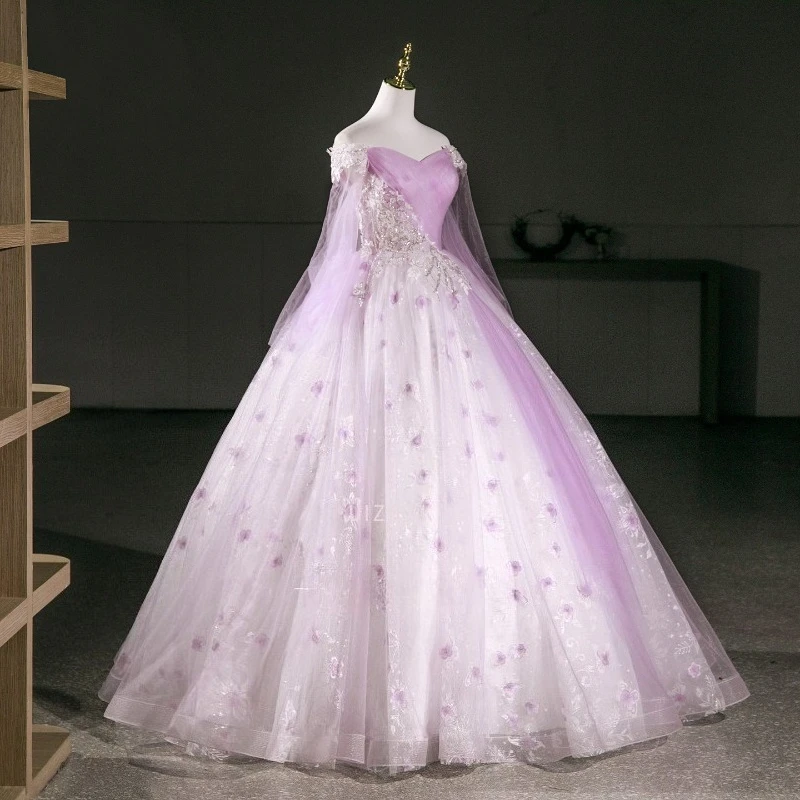 Роскошные вечерние платья, бальное платье, женское милое платье с открытыми плечами и длинными рукавами для выпускного вечера, платья для особых случаев по индивидуальному заказу 2026