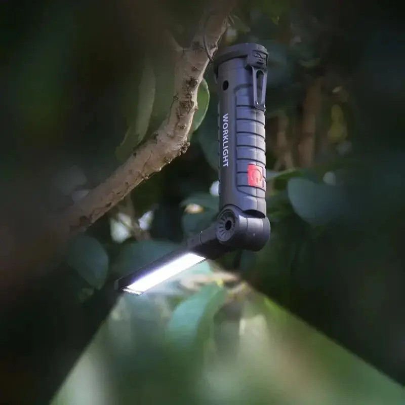 Big/Small 5 Modes Rechargeable LED Work Lights with Magnetic Base, 360°Rotation,Versatile Lighting for Repairs, Outdoors for Men