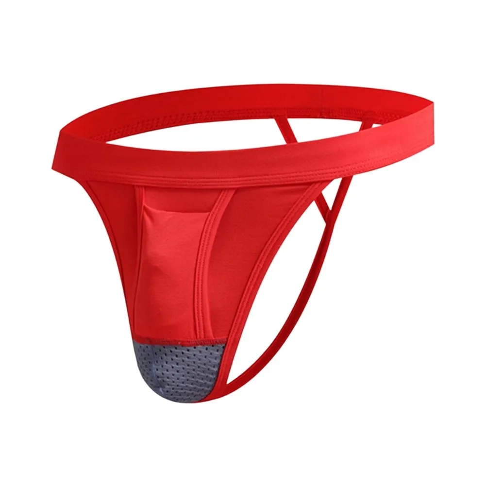 Mens Breathable Separate Thong Panties Underwear T-pants U For Convex Underpants Breathable Sexy  Quick Dry Soft Bikini Thongs