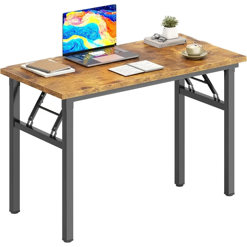 

inches Small Computer Desk for Home Office Folding Table Writing Table for Small Spaces No Assembly Required Retro