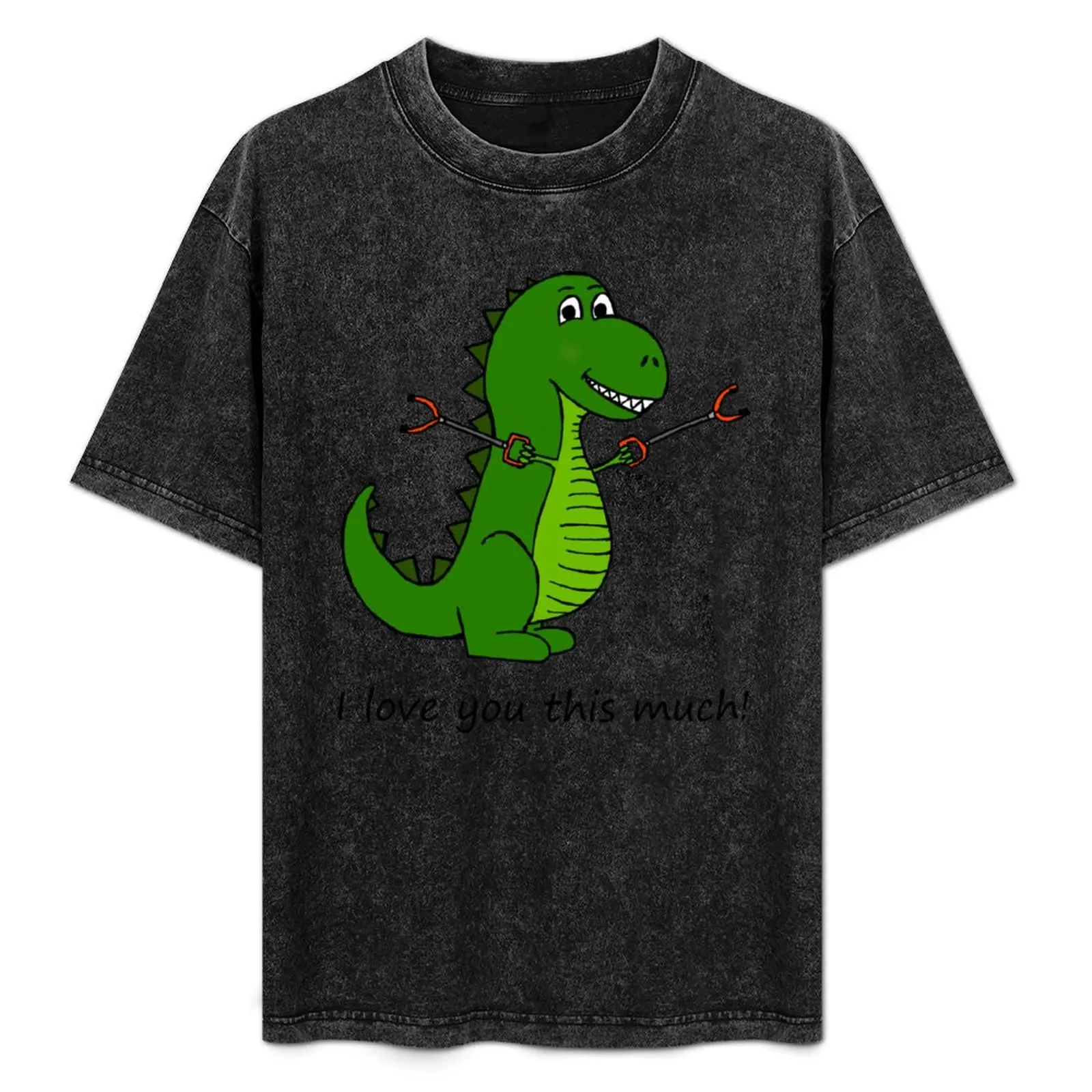 

T-Rex Dinosaur with Grabbers - I love you this much! T-Shirt