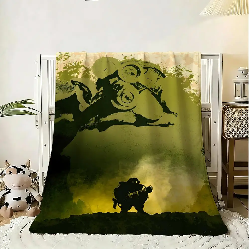 D-Dota 2 Game Throw Flannel AC Blanket Lightweight Nap Throw Cozy Blanket for Sofa Bed Travel Home