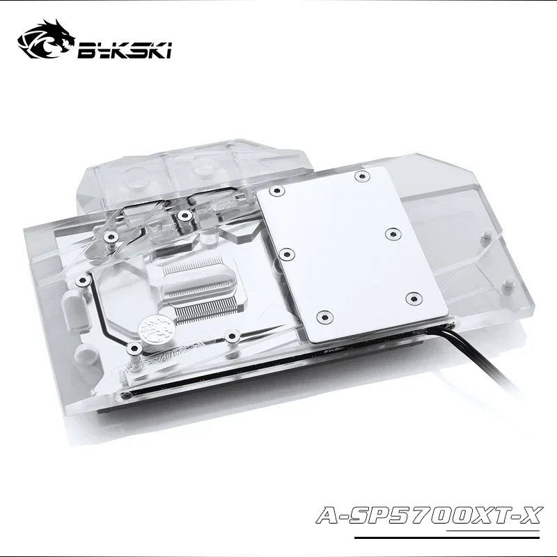 Imagem -05 - Bykski Capa Completa Gpu Bloco de Água para Safira rx 5700 xt Pulso Msi Rx5700xt Mech Evoke Dataland Rx5700xt Cartão Red Devil Amd