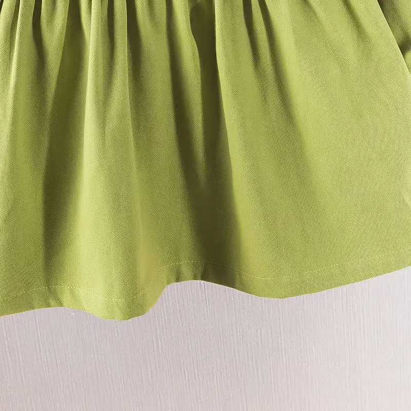 Korean Version Floral Skirt Long Sleeved Children's Princess Dress 2025 Spring and Autumn New Style Big Collar Girls' Dress