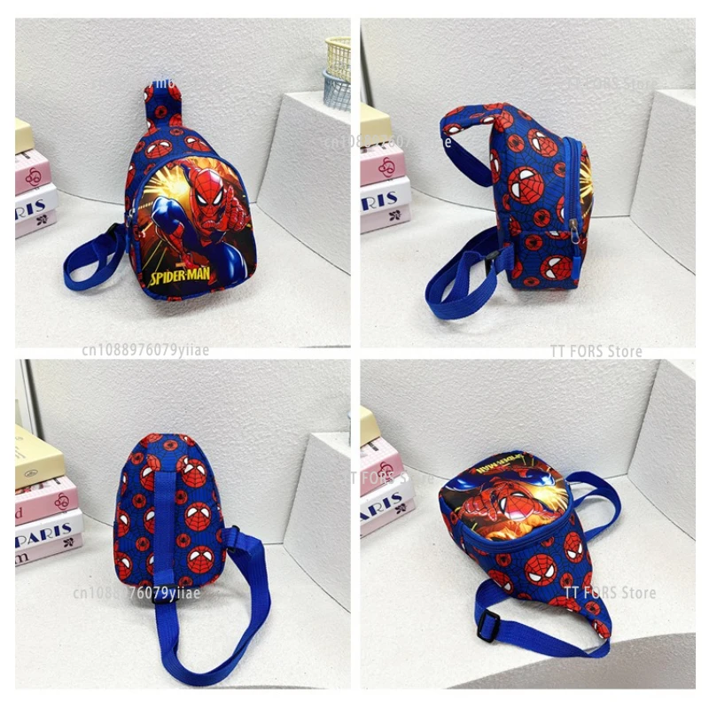 Cartoon Cartoon Children's Bag Spider-Man Shoulder Bag Boys Girls Preschool Travel Coin Crossbody Bag Birthday Gift