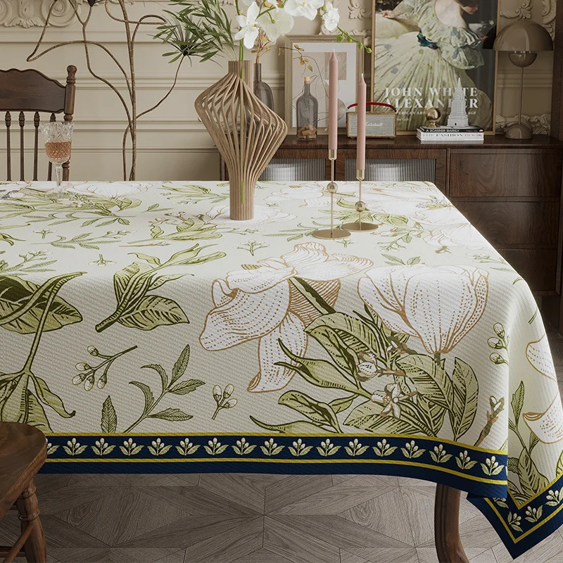 Retro tablecloth Elastic Tablecloth Square Table Cover  Waterproof Table Mantel De Mesa Rectangular Able Decoration & Accessor