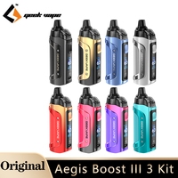 Original GeekVape Aegis Boost III 3 Kit 60W 3000mAh Battery 5ml IP68 Airflow Leakproof Vape E Cigarette Vaporizer