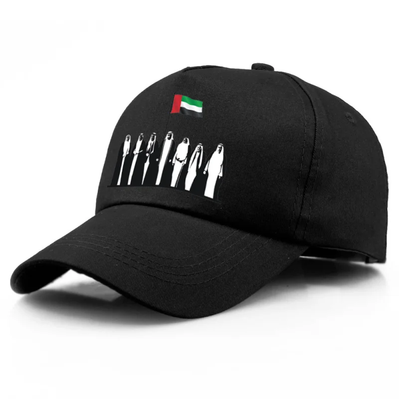 2 PCS Funny Baseball Cap Dubai National Day Uae Printed Commemoration Hat Unisex Cotton Adjustable Men Snapback Golf Summer Hats