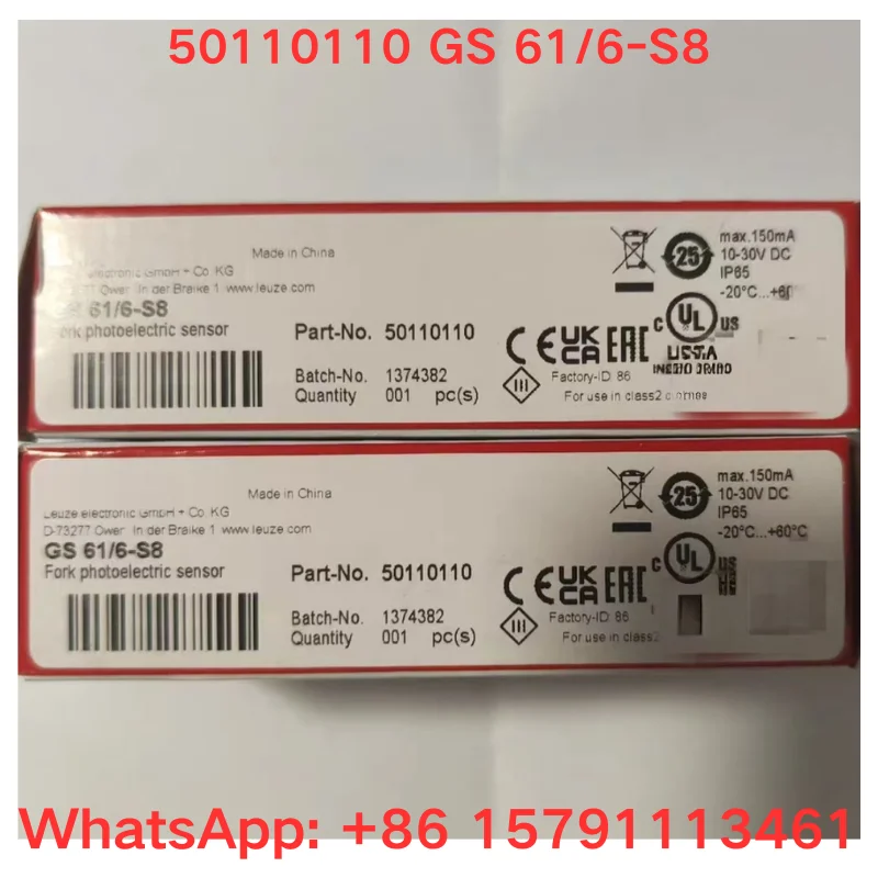 

New original sensor 50110110 GS 61/6-S8, fast shipping